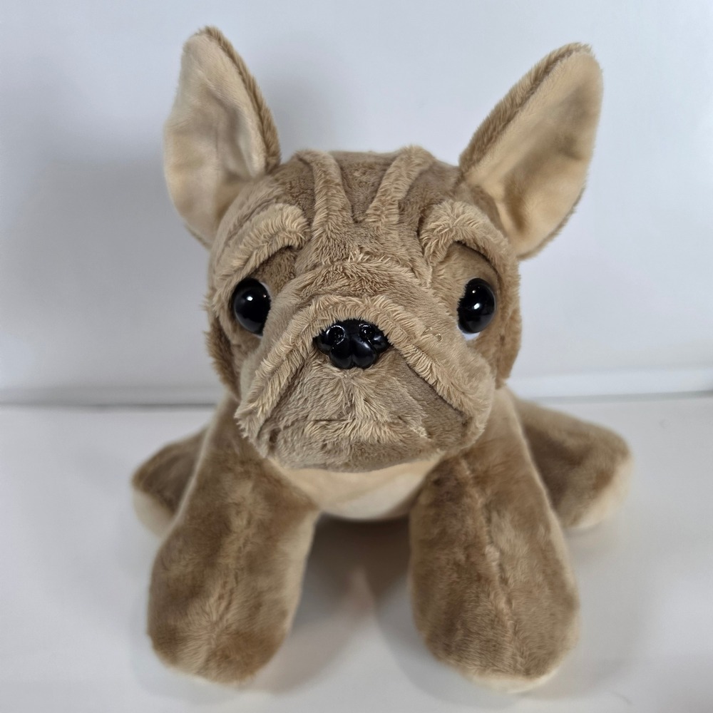 Cuddle & Calm Weighted Plush French Bulldog Brown Huggable Dog Toy 3lb Soothing